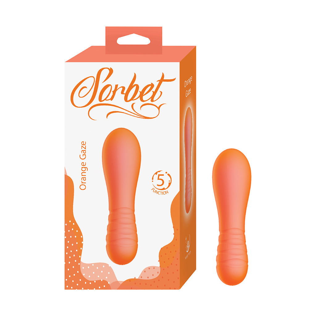 Vibrant Orange Silicone Bullet Vibe